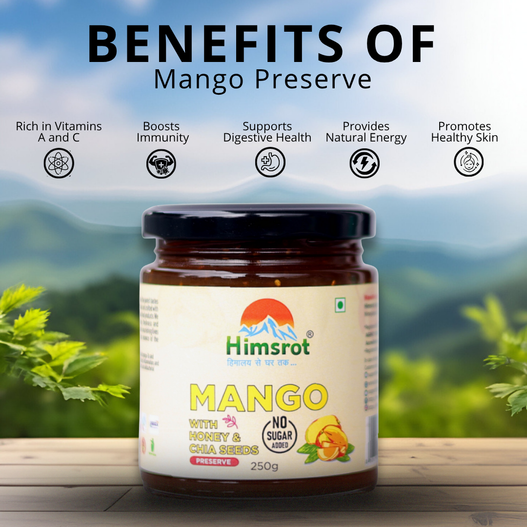 Himsrot Mango Preserve with Honey & Chia Seeds 250gm