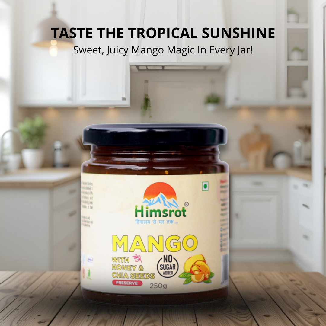 Himsrot Mango Preserve with Honey & Chia Seeds 250gm