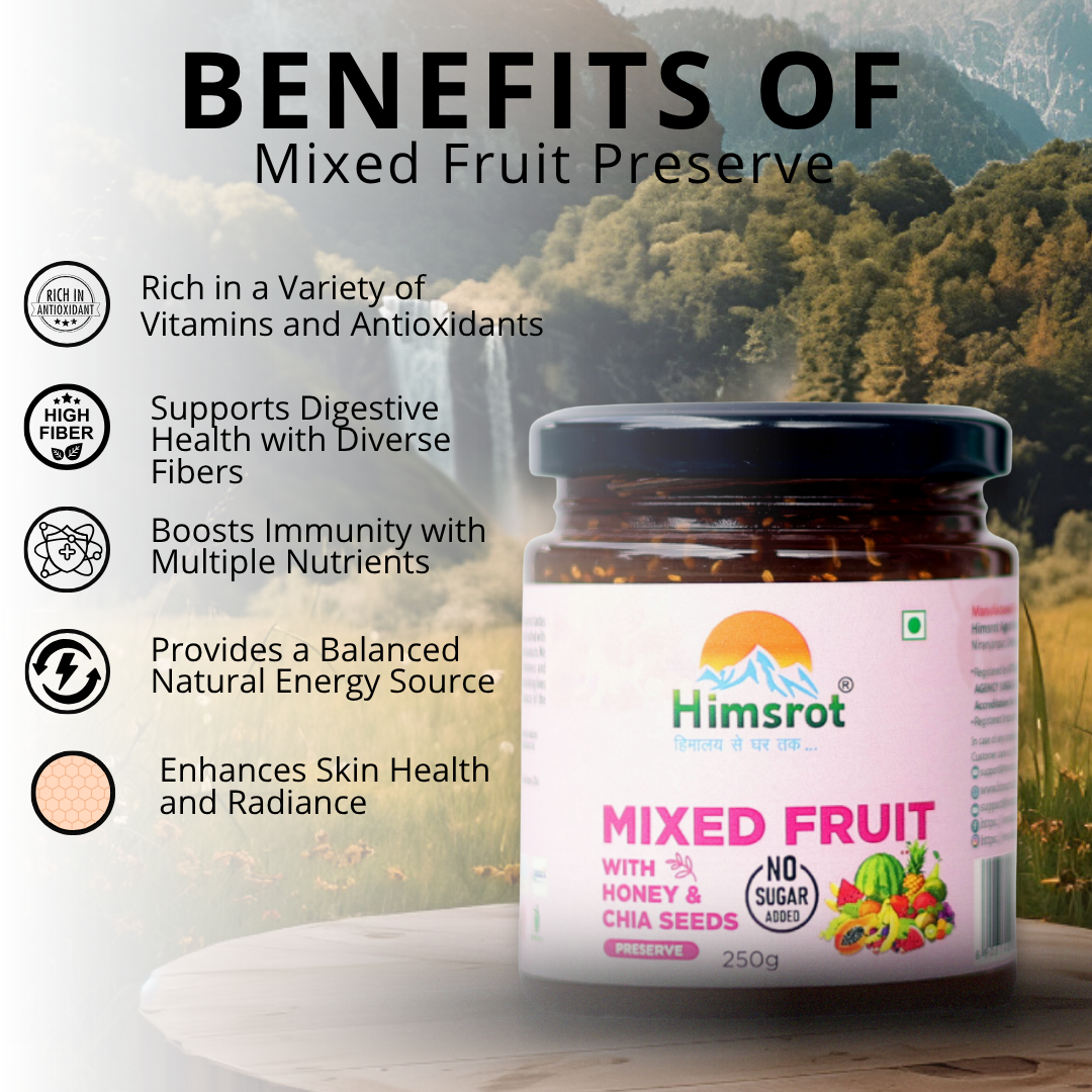 Himsrot Mixed Fruit Preserve with Honey & Chia Seeds 250gm