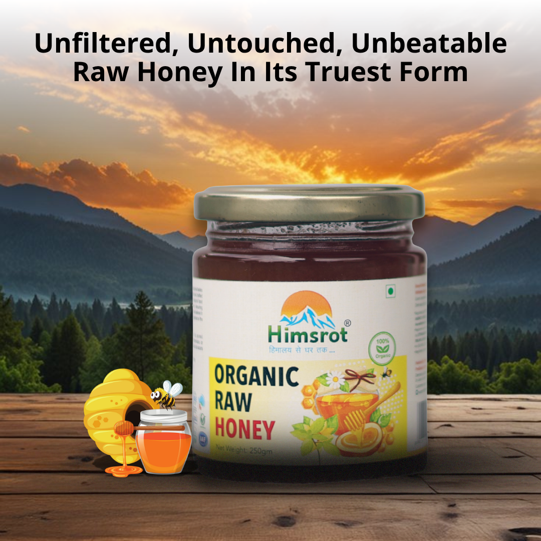 Himsrot Organic Raw Honey, 250g