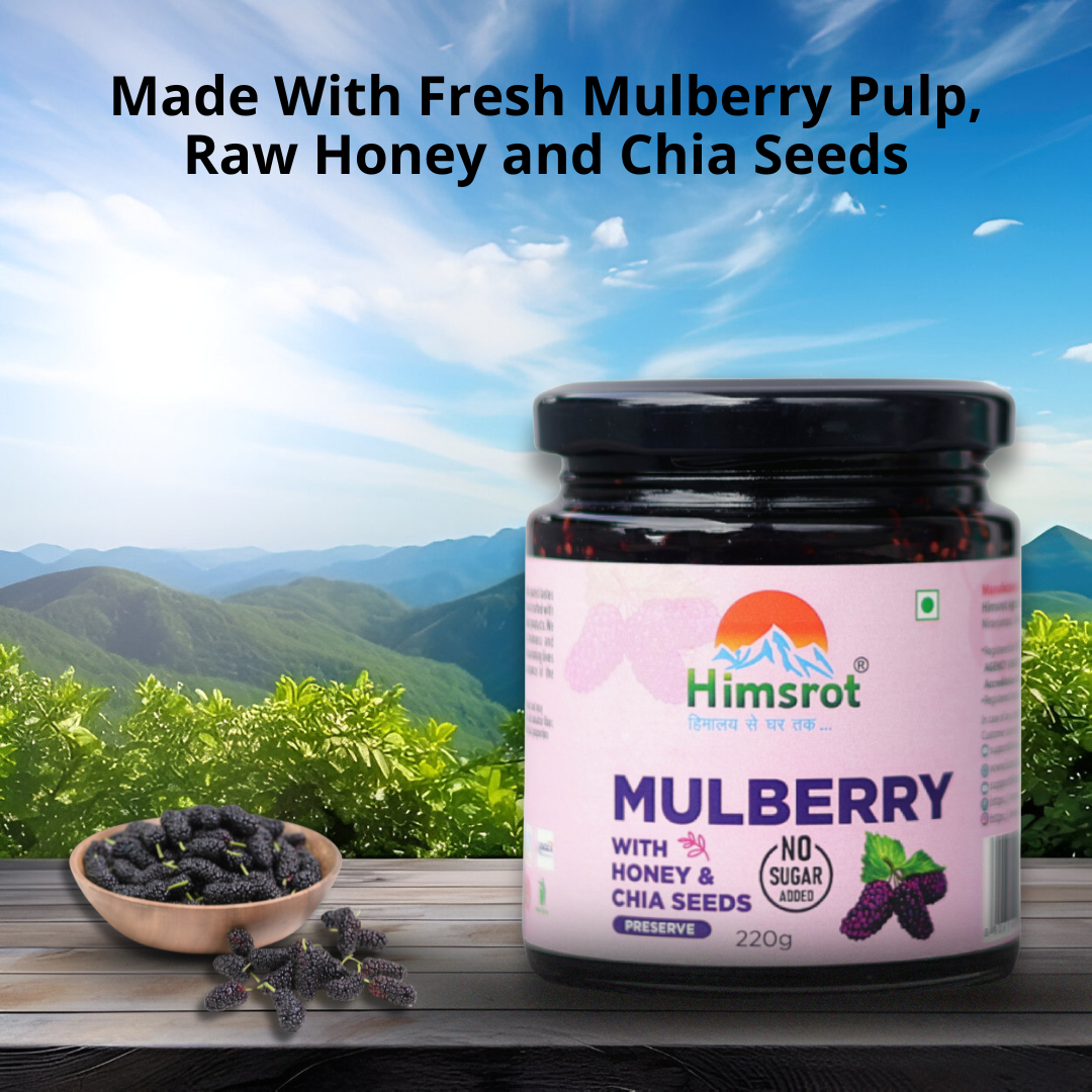 Himsrot Mulberry Preserve with Honey & Chia Seeds 220gm