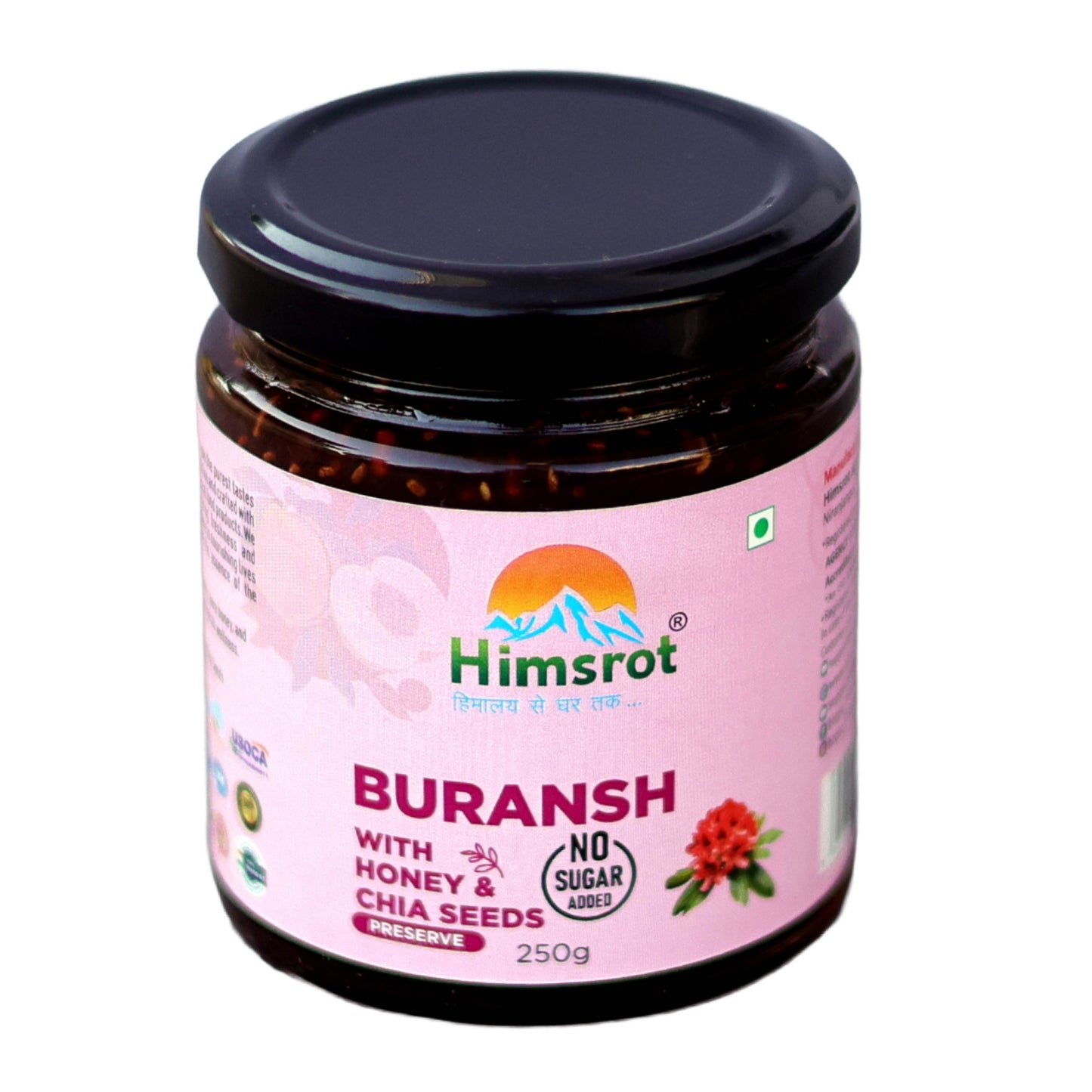 Himsrot Buransh Jam (Preserve) With Honey & Chia Seeds | 250gm
