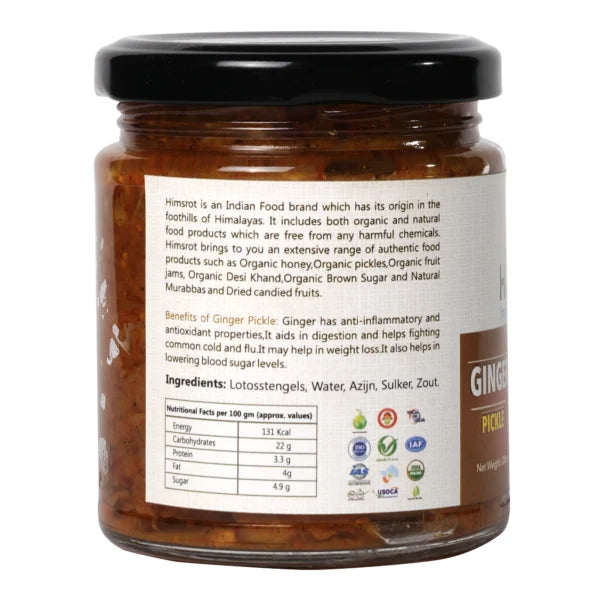 Himsrot Organic Ginger Pickle Adarak Achar, 200g