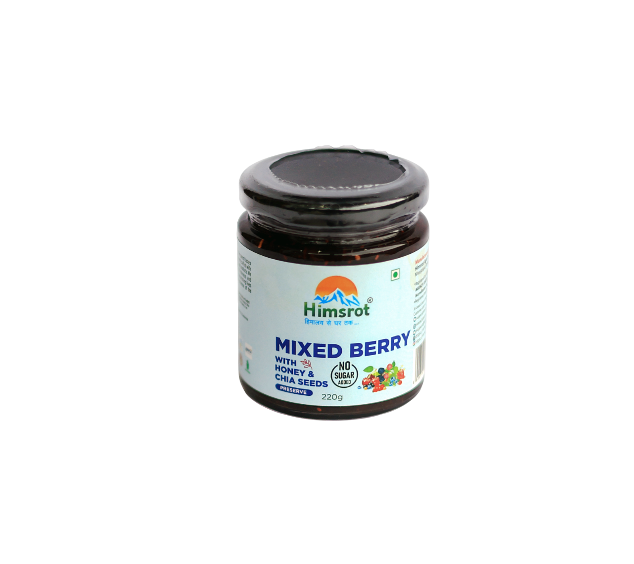 Himsrot Mixed Berry Preserve with Honey & Chia Seeds 250gm