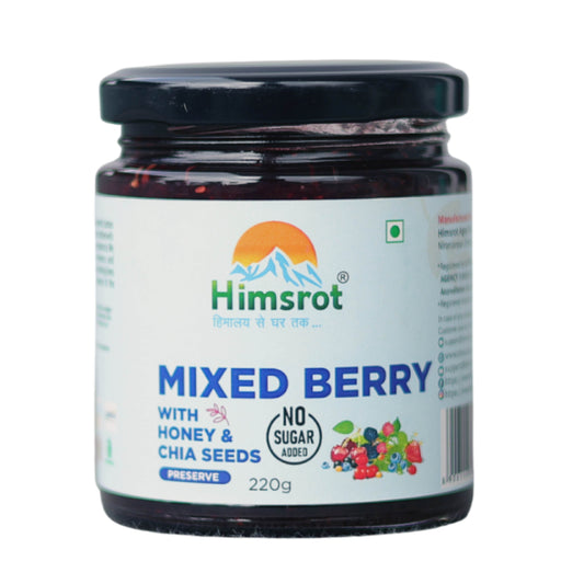 Himsrot Mixed Berry Preserve with Honey & Chia Seeds 250gm