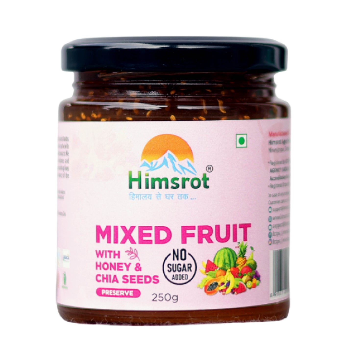 Himsrot Mixed Fruit Preserve with Honey & Chia Seeds 250gm