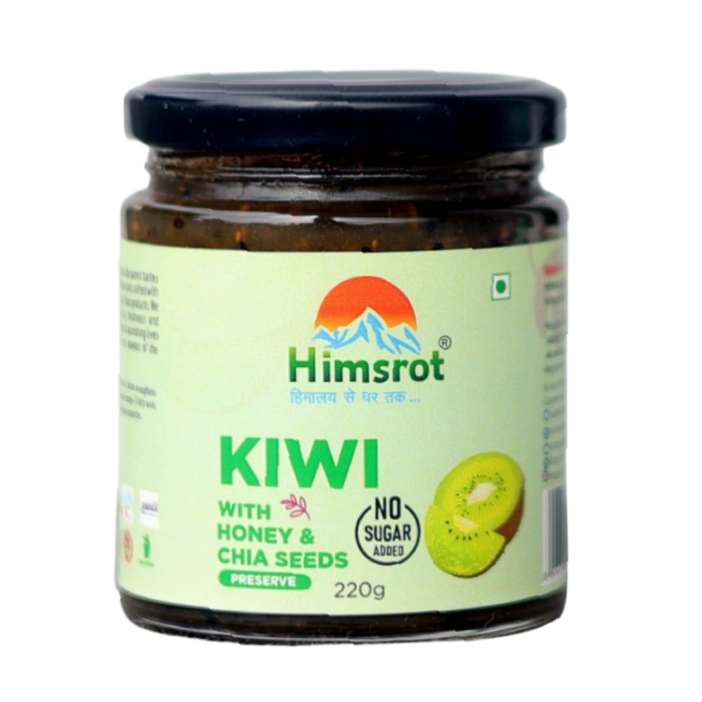 Himsrot Kiwi Preserve with Honey & Chia Seeds 220gm