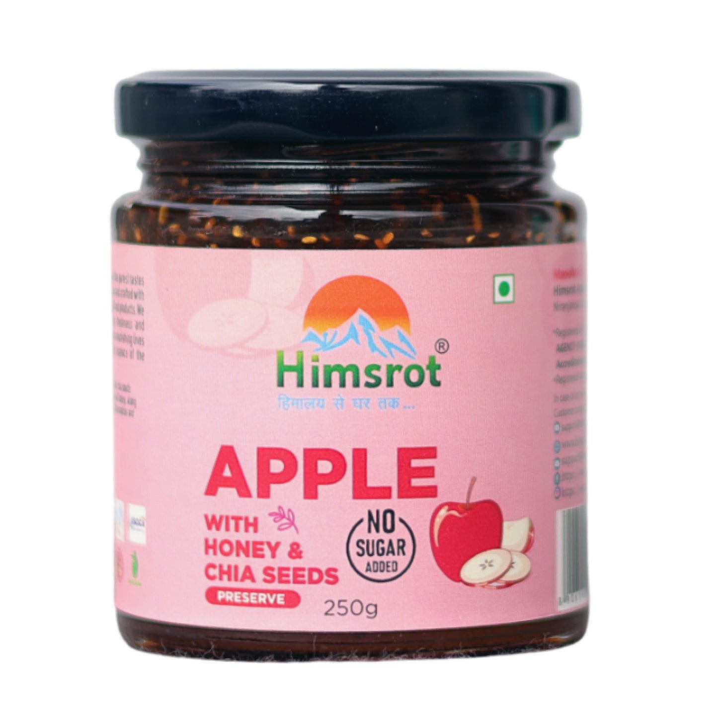 Himsrot Apple Preserve with Honey & Chia Seeds 250gm