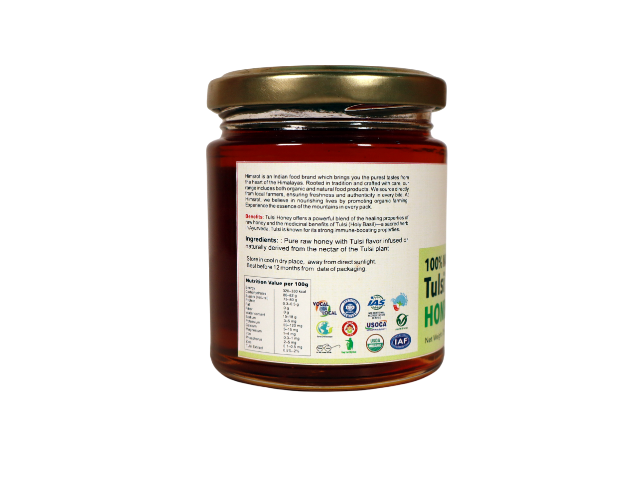 Natural Tulsi Honey, 250g