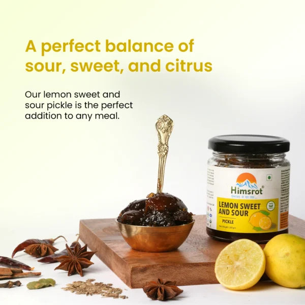 Himsrot Lemon Sweet & Sour Pickle Achar, 200g