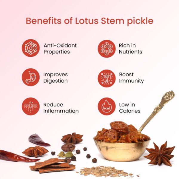 Lotus Stem Pickle Kamal Kakdi Achar, 200g