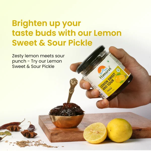 Himsrot Lemon Sweet & Sour Pickle Achar, 200g