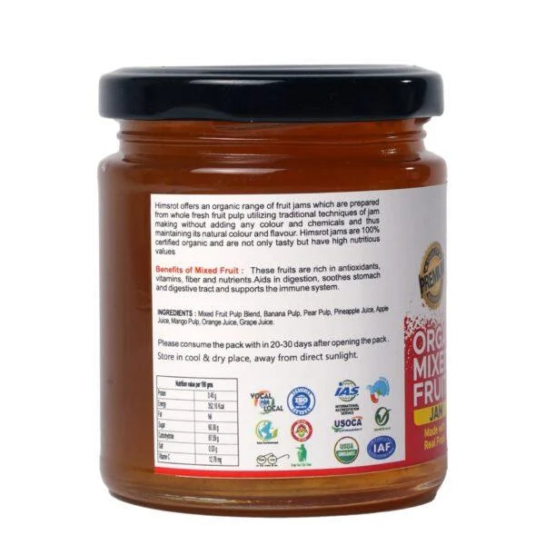 Himsrot Organic Mixed Fruit Jam, 250g