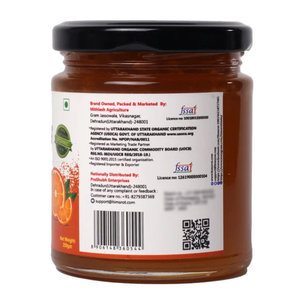 Orange Marmalade Fruit Jam with Real Fruits, 250g