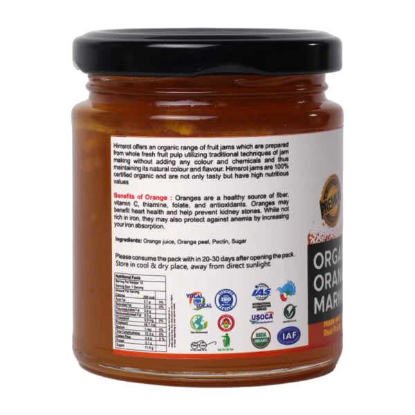Orange Marmalade Fruit Jam with Real Fruits, 250g