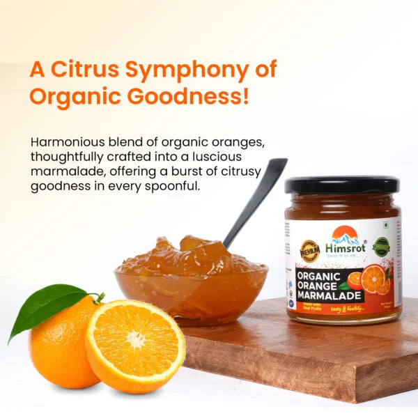 Orange Marmalade Fruit Jam with Real Fruits, 250g