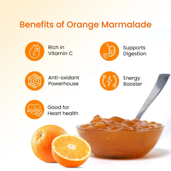 Orange Marmalade Fruit Jam with Real Fruits, 250g