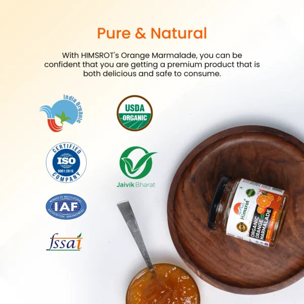 Orange Marmalade Fruit Jam with Real Fruits, 250g