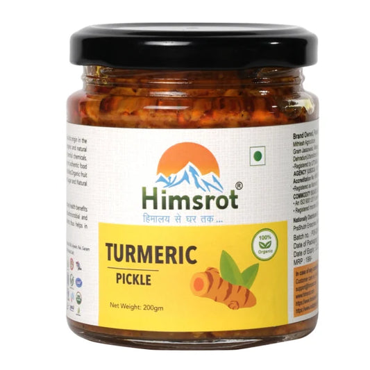 Himsrot Organic Turmeric Pickle Haldi Achar,  200g