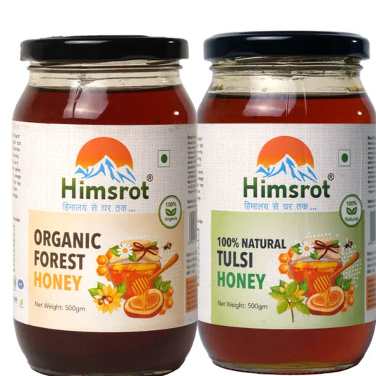 Forest Honey & Tulsi Honey Combo @ 20% off, 500g