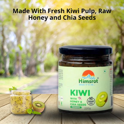Himsrot Kiwi Preserve with Honey & Chia Seeds 220gm