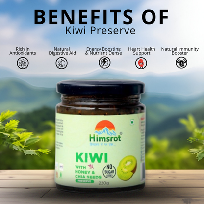 Himsrot Kiwi Preserve with Honey & Chia Seeds 220gm
