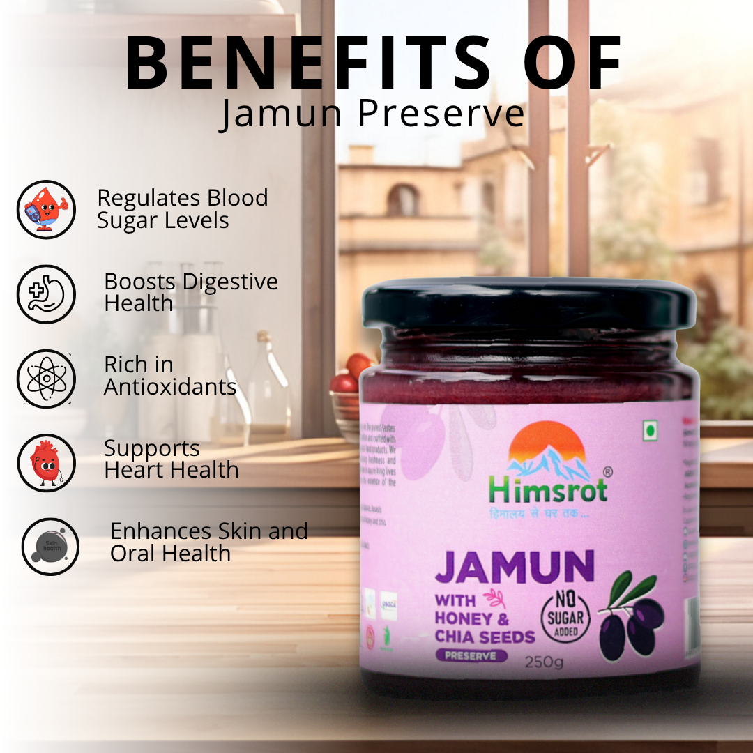 Himsrot Jamun Preserve with Honey & Chia Seeds 250gm