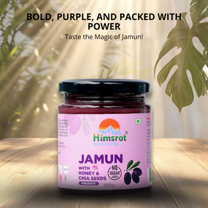 Himsrot Jamun Preserve with Honey & Chia Seeds 250gm