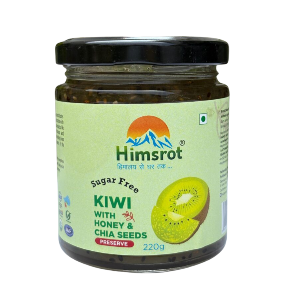 Himsrot Kiwi Preserve with Honey & Chia Seeds 220gm