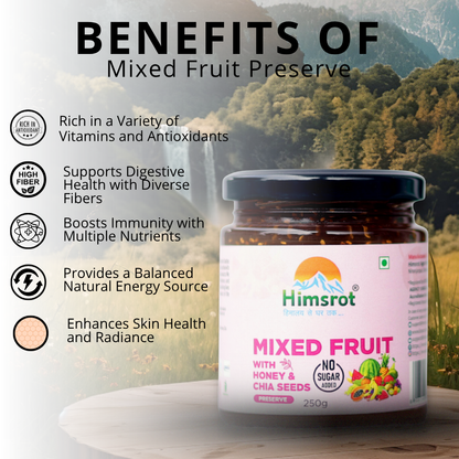Himsrot Mixed Fruit Preserve with Honey & Chia Seeds 250gm