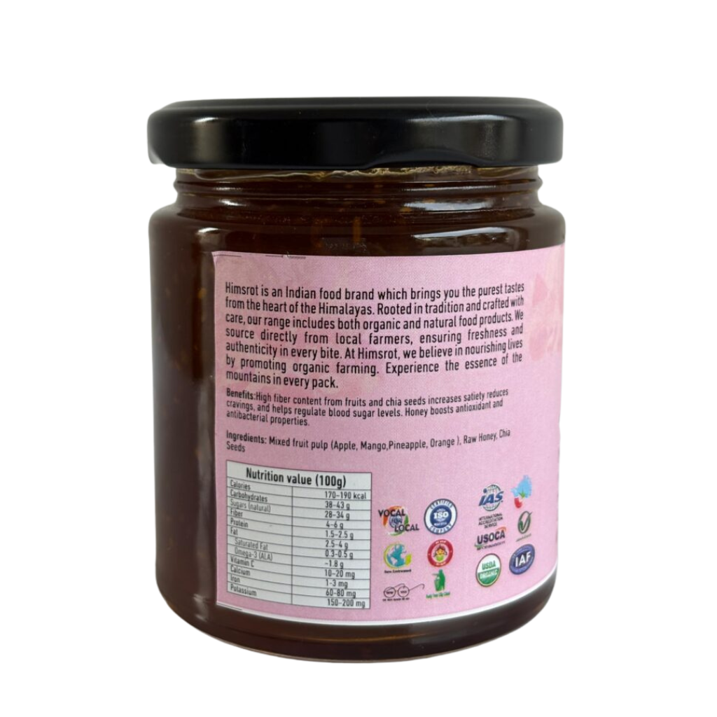 Himsrot Mixed Fruit Preserve with Honey & Chia Seeds 250gm