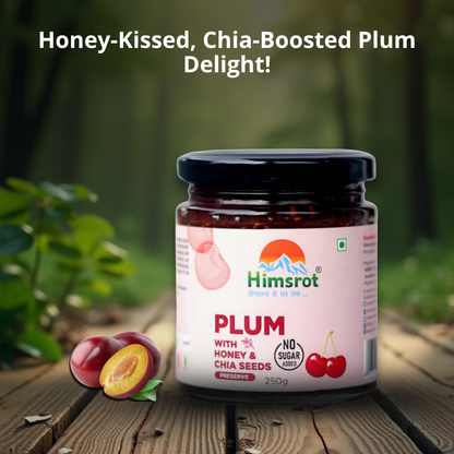 Himsrot Plum Preserve with Honey & Chia Seeds 250gm