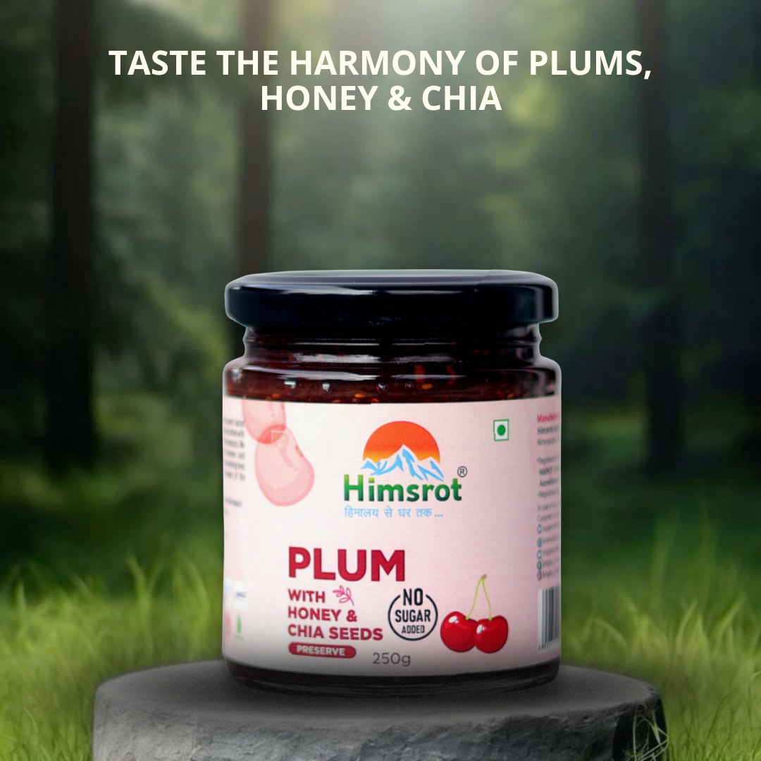 Himsrot Plum Preserve with Honey & Chia Seeds 250gm