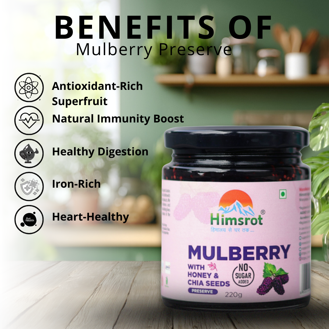 Himsrot Mulberry Preserve with Honey & Chia Seeds 220gm