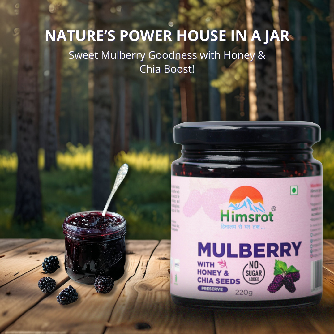 Himsrot Mulberry Preserve with Honey & Chia Seeds 220gm