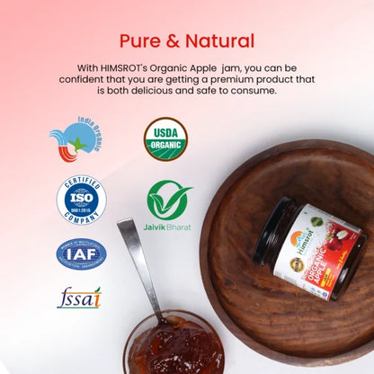 Himsrot Organic Apple Fruit Jam, 250g