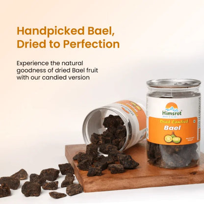 Himsrot Healthy Dried Bael Candy from the Himalayas 100% Natural Sun Dried Fruits, 200g