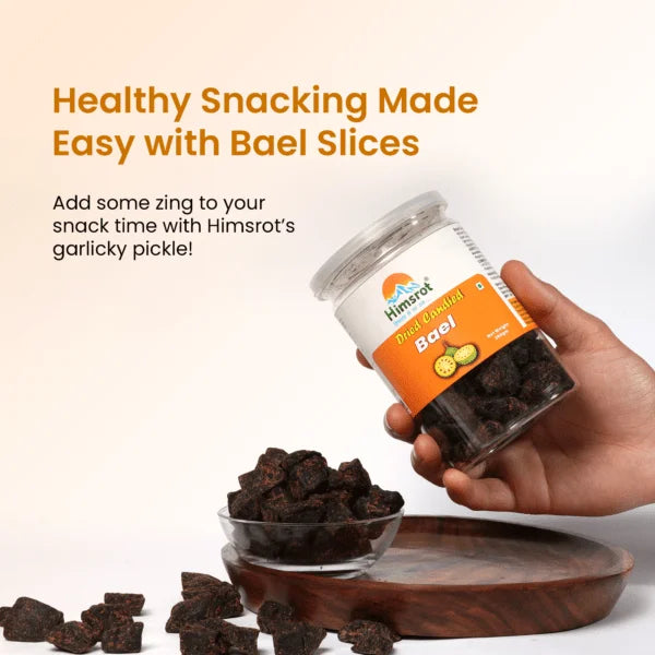 Himsrot Healthy Dried Bael Candy from the Himalayas 100% Natural Sun Dried Fruits, 200g