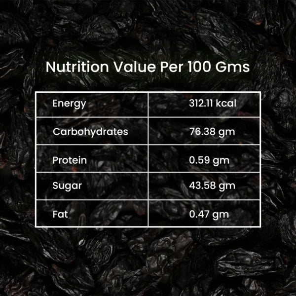 Dried Black Grapes Berries, 200g