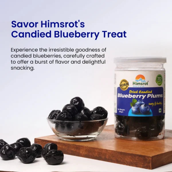 Dried Blueberries Healthy Whole Dry Blueberry Plums, 200g