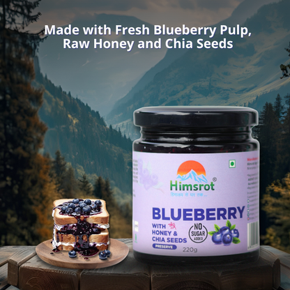 Himsrot Blueberry Preserve with Honey & Chia Seeds 220gm