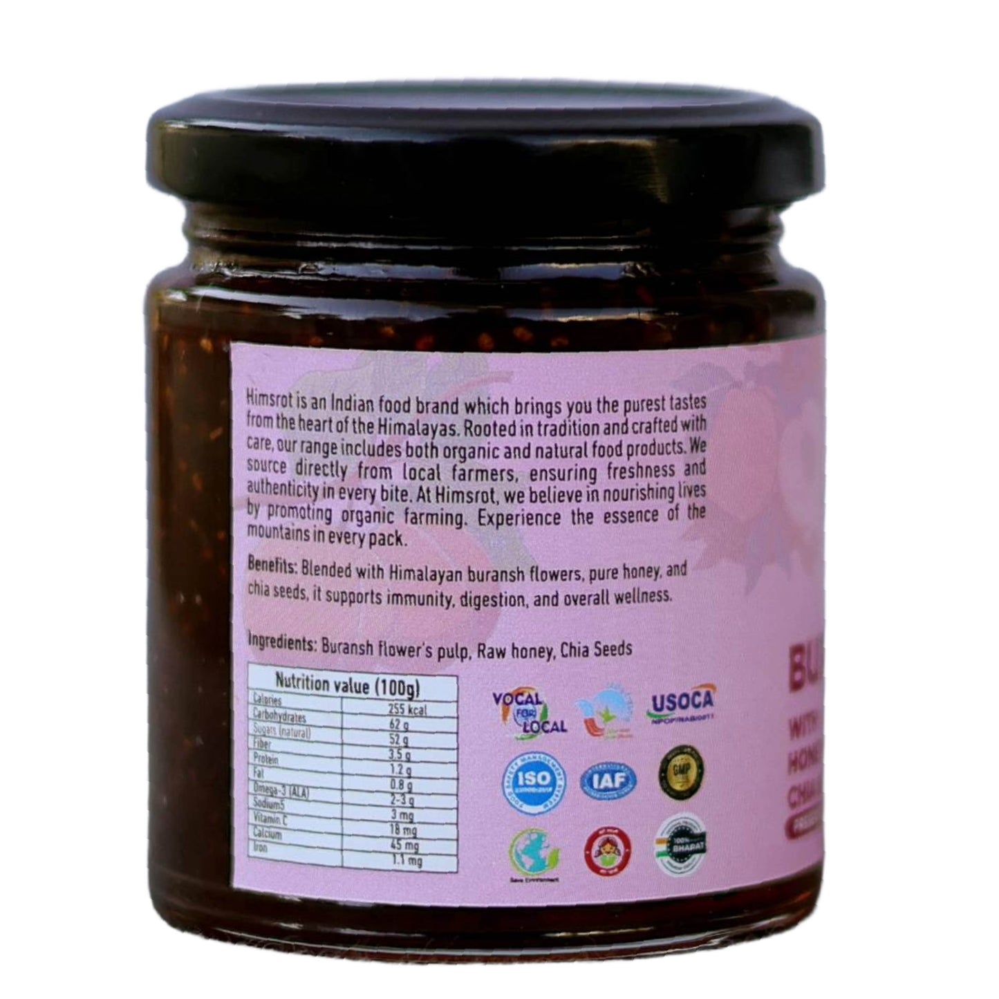 Himsrot Buransh Preserve With Honey n Chia Seeds