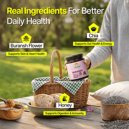 Himsrot Buransh Jam (Preserve) With Honey & Chia Seeds | 250gm