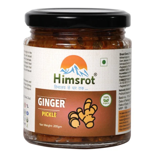 Himsrot Organic Ginger Pickle Adarak Achar, 200g