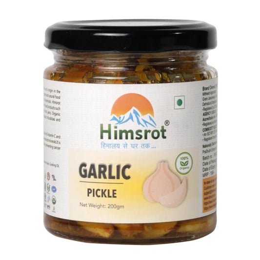 Himsrot Organic Garlic Pickle Lehsun Achar, 200g