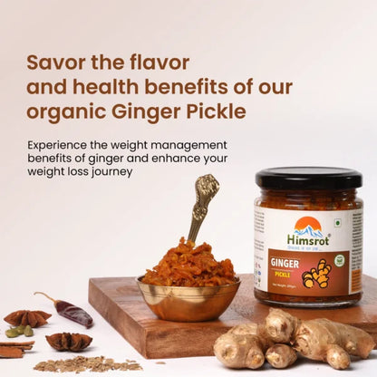 Himsrot Organic Ginger Pickle Adarak Achar, 200g