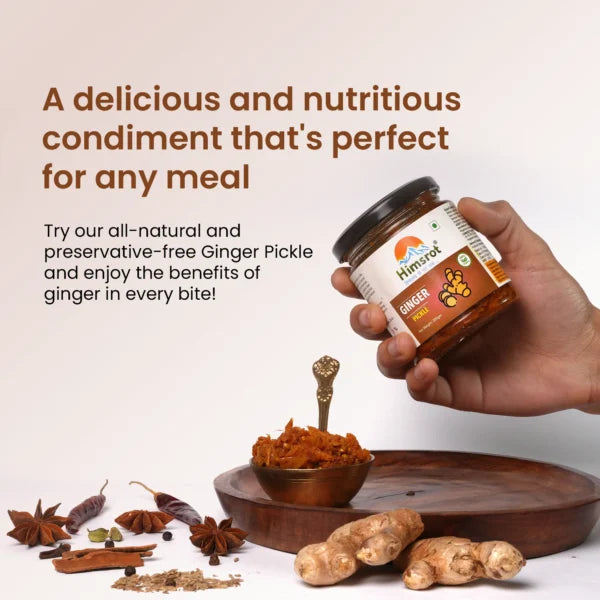 Himsrot Organic Ginger Pickle Adarak Achar, 200g
