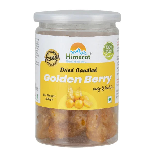 Himsrot Dried Golden Berries Healthy Whole Dry Golden Berry Fruit from Himalayas 100% Natural Sun Dried berries, 200g
