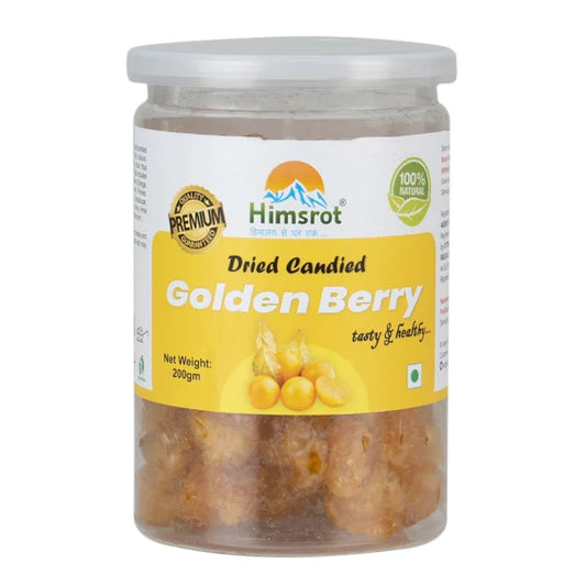Himsrot Dried Golden Berries Healthy Whole Dry Golden Berry Fruit from Himalayas 100% Natural Sun Dried berries, 200g