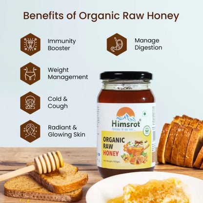 Himsrot Certified Organic Raw Honey, 500g